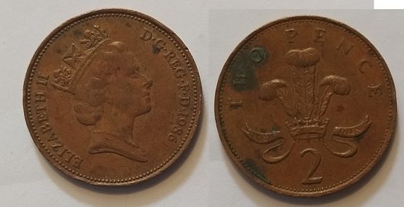 R70- REGNO UNITO - MONETE RARE CON DIFETTO DI CONIO.