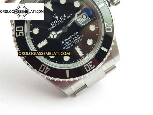 Rolex Replica SUBMARINER 41MM 126610 LN CERAMICA NERA ACCIAIO 904L 1:1 MIGLIOR EDIZIONE 3235 - Foto 5