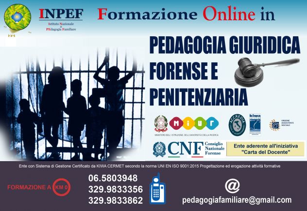 Master in Pedagogia Giuridica Forense e Penitenziaria