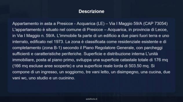 Immobile in asta di 176 m² in vendita a Presicce-Acquarica - Foto 10