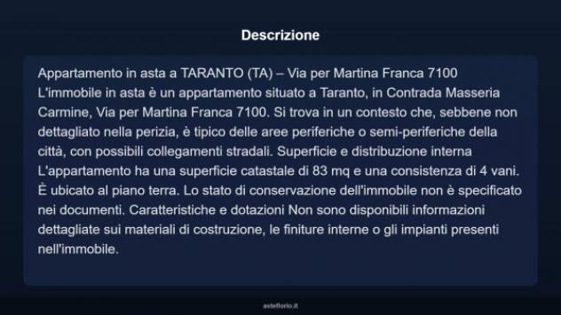 Immobile in asta di 83 m² in vendita a Taranto - Foto 3