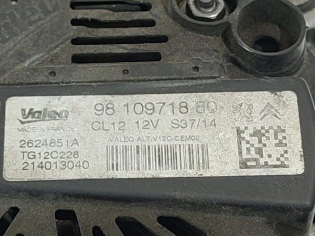 ALTERNATORE CITROEN C4 Cactus 9810971880 HM01 benzina 1199 (1418) - Foto 6