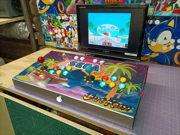 Arcade Stick Console Plancia 2 Players Artigianale - Foto 4