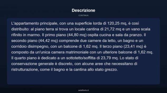 Immobile in asta di 165 m² con più di 5 locali in vendita a Liscia - Foto 12