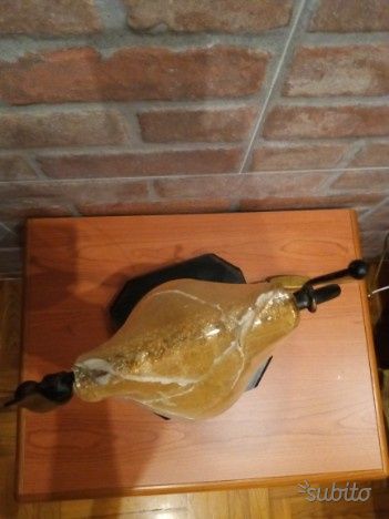 Coppia abatjour ferro battuto vetro artigianale - Foto 4