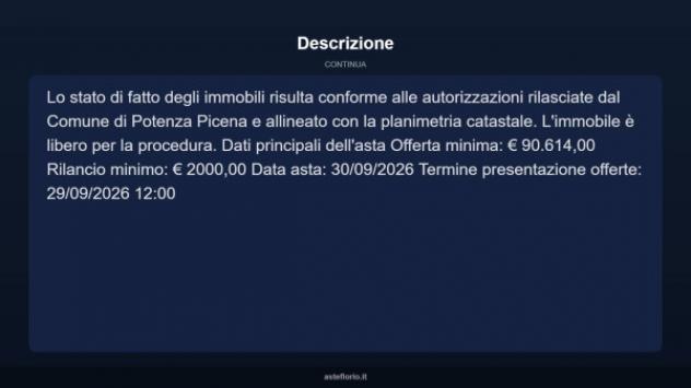 Immobile in asta di 111 m² con più di 5 locali e box auto in vendita a Potenza Picena - Foto 12