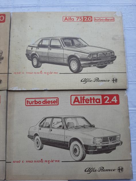 ALFA ROMEO TURBO DIESEL 5 PEZZI IN BLOCCO ORIGINALI - Foto 5