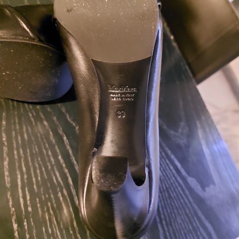 MaxMara scarpe decollelte tacco alto marroni n.39