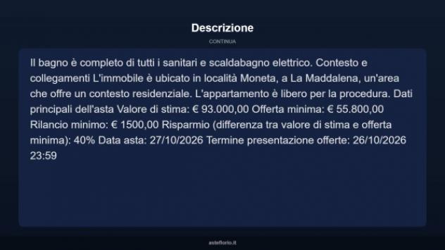 Immobile in asta di 40 m² in vendita a La Maddalena - Foto 14