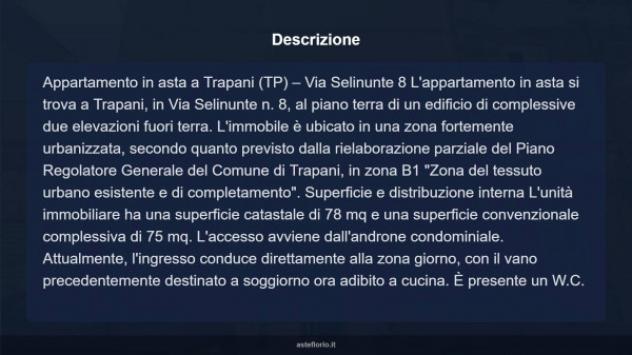Immobile in asta di 78 m² in vendita a Trapani - Foto 12