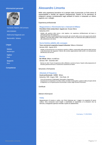 Magazziniere o altro