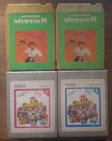Lotto Stereo 8 da collezione (4 pezzi) vintage Graffiti American Graffiti