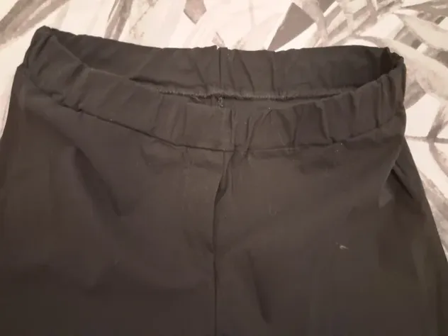 2 paia Pantaloni Donna Basic neri, elasticizzati, uno lungo e uno Pinocchietto - Foto 8
