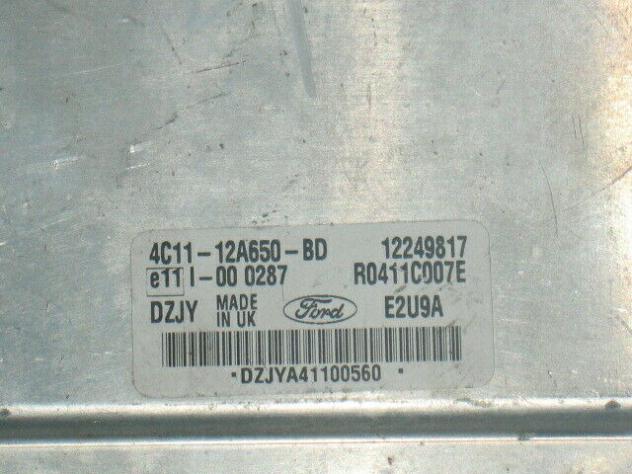 4C1112A650BD ECU FORD TRANSIT 2.0 4C11-12A650-BD 12249817 R0411C007E - Foto 2