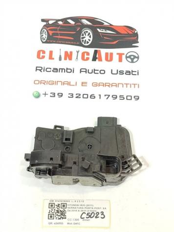 SERRATURA POSTERIORE SINISTRA HYUNDAI iX20 Serie 814101K000 D4FC (1019)