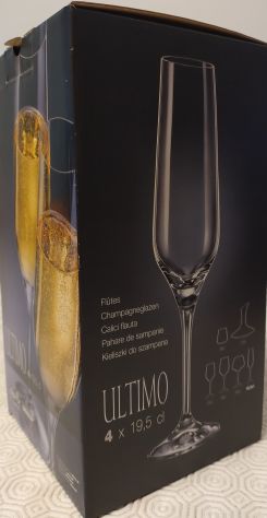SET 4 FLUTES DA CHAMPAGNE IN CRISTALLO - Foto 3