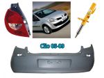 Renault Clio frontale paraurti cofano rinforzo radiatore ammortizzatore 05>09