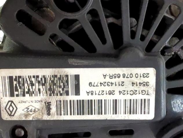 231007865R ALTERNATORE RENAULT CAPTUR 1.5 D 66KW AUT 5P (2015) RICAMBIO USATO - Foto 4