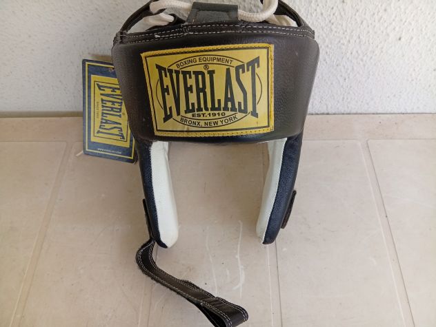 Everlast Casco Boxe Protettivo Arti Marziali in pelle Taglia S