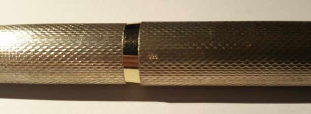 Penna Stilografica argento 925 placcata oro 471st18 caricamento a stantuffo. - Foto 3