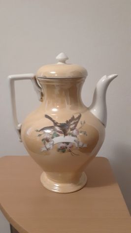 brocca antica carl thielsch ceramica senape altwasser slesia anni 900 ottima - Foto 4