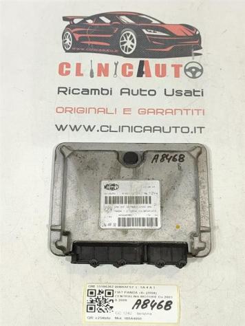 CENTRALINA MOTORE FIAT Panda 2° Serie 55196262 IAW4AFS2 188A4000 benzina 1242 (0310)