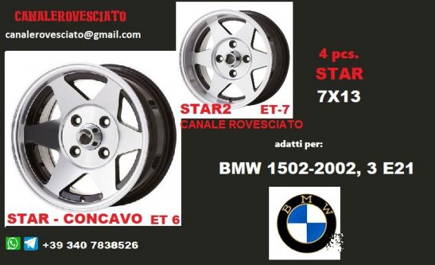 Cerchi star 7x13 4x100 bmw 1502 3 e21
