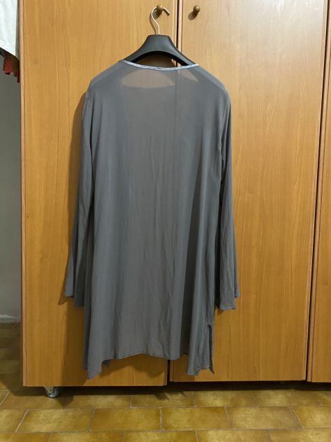 UN COPRI ABITO/VESTITO COME NUOVO LEGGERO ESTIVO TRASPARENTE LUNGO VINTAGE GRIGI - Foto 9