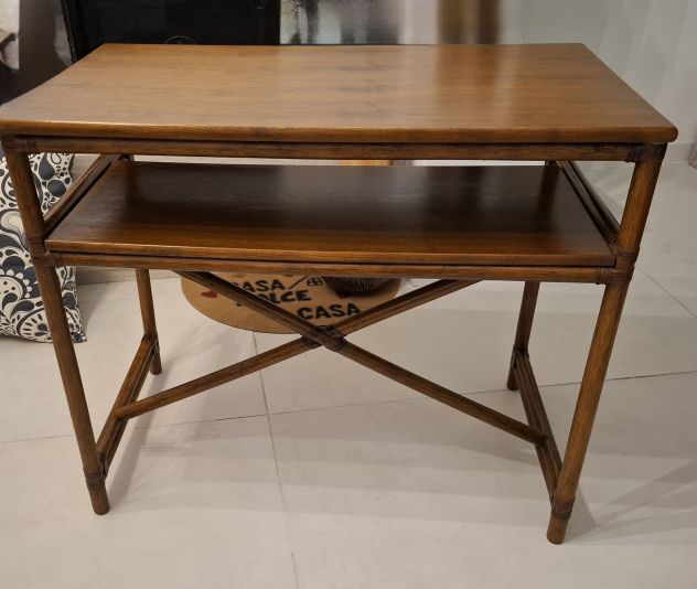 Scrivania consolle legno massello