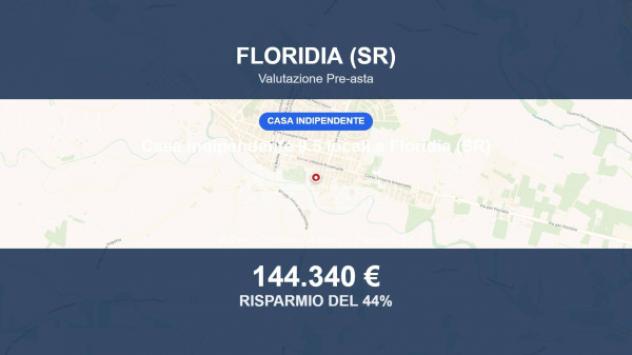 Immobile in asta di 427 m², box auto in vendita a Floridia