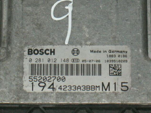 0281012148 ECU CENTRALINA FIAT CROMA 1.9 0281012148 55202700 EDC16C39 - Foto 2