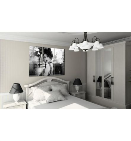 Quadro Donna In Bianco E Nero Cm.60x40 - ARREDALACASA - Foto 2
