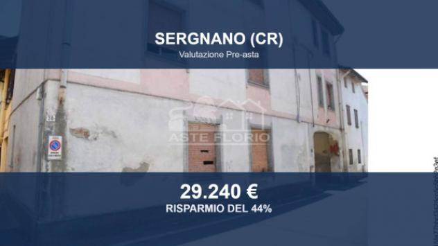 Immobile in asta di 75 m², box auto in vendita a Sergnano