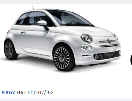 MUSATA COMPLETAMUSO FRONTALE FIAT 500 3PORTE 2015