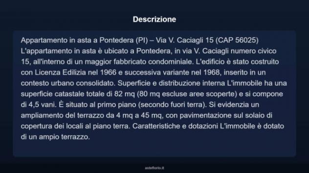 Immobile in asta di 82 m² in vendita a Pontedera - Foto 11