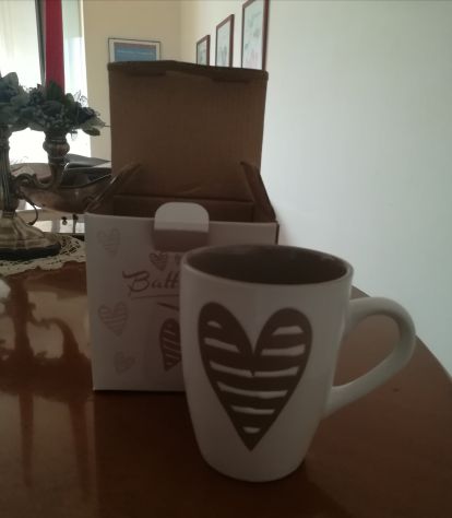 Caffettiera e 2 mug Batticuore Brandani - Foto 2