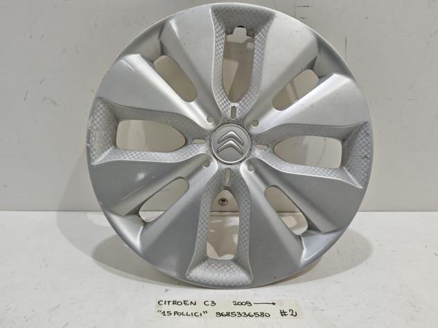COPRI CERCHIO CITROEN C3 Serie 9685336580 R15 (0915)