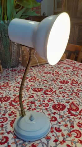 lume da tavolo in metallo vintage celesttino - Foto 4