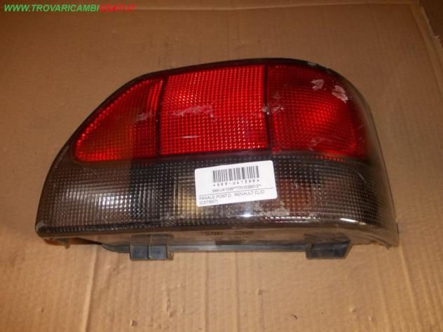 FANALE POST.D. RENAULT CLIO (C57/B57)  Parti elettriche  Fanaleria  Fanali  Fanale post. sx. RENAULT - CLIO I - 01-04-1994 - 01-03-1996, RENAULT - CLI