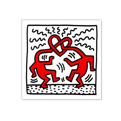 Quadro Keith Haring dipinto moderno Pop Art - Foto 2