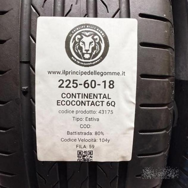 2 gomme 225 60 18 continental a43175 - Foto 2