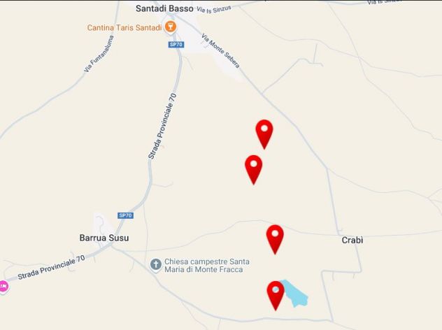 SANTADI (SU) Località CRABI' TERRENO IRRIGUO con LAGO Mq 106.000 1,50 €/m² tratt - Foto 9