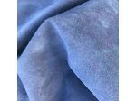 Pelle scamosciata per artigianato colore bleu