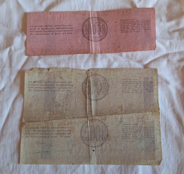 RICEVUTA GIOCATA DEL LOTTO ESTR.1994 VINTAGE - Foto 2
