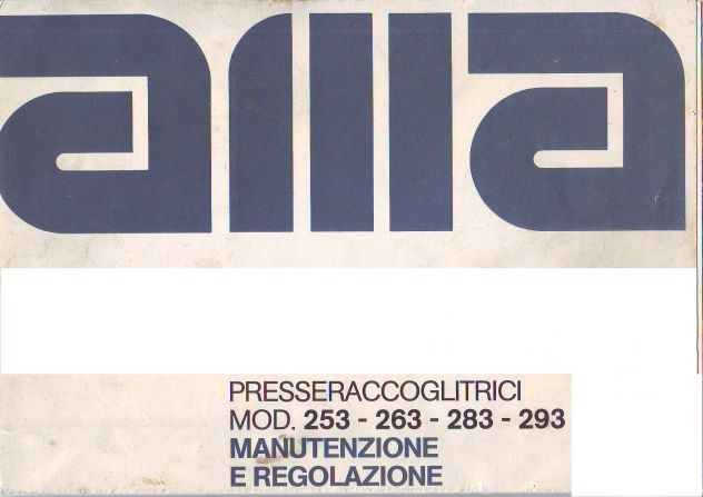 Manuali per presse raccoglitrici