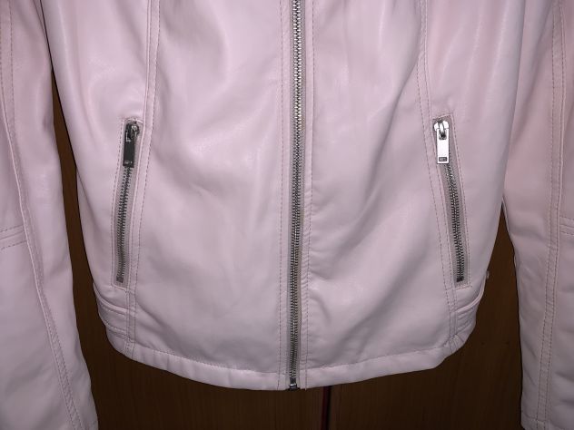 BELLA GIACCA IN OTTIME CONDIZIONI DA DONNA IN FINTA PELLE ROSA MARCA”CALLIOPE BA - Foto 3