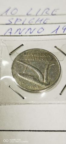 10 LIRE SPIGHE ANNO 1956 - Foto 2