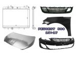 Peugeot 308 frontale kit airbag cofano parafango griglia radiatore 13>17