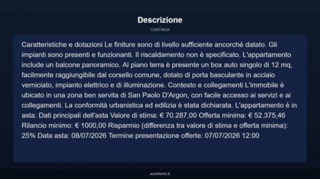 Immobile in asta di 81 m², box auto in vendita a Sanza - Foto 17