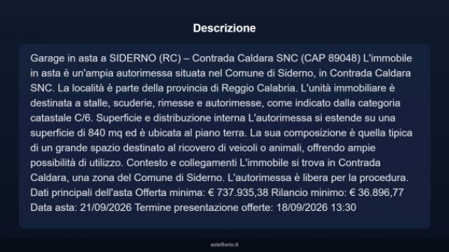 Immobile in asta di 840 m² in vendita a Siderno - Foto 3